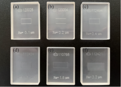 6 种不同粗糙度的标准样块
